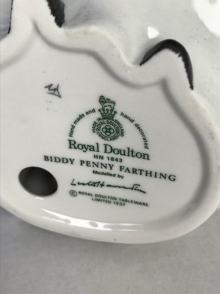 Royal Doulton "Biddy Penny Farthing" Porcelain figurine HN 1843