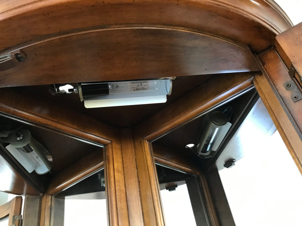 Curio Cabinet Solid Wood Corner Unit