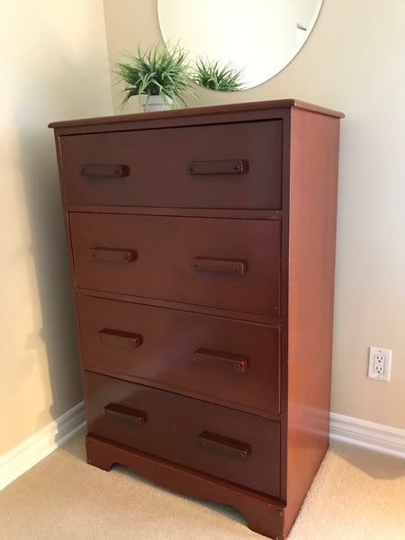Tallboy Dresser - Solid wood 4 drawers