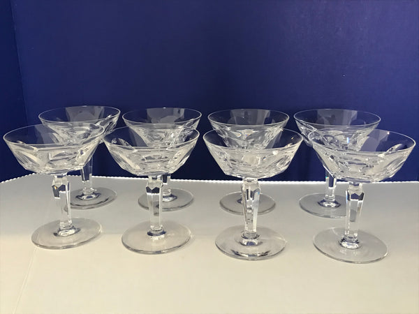 Waterford Crystal Champagne Glasses -Sheila (cut)