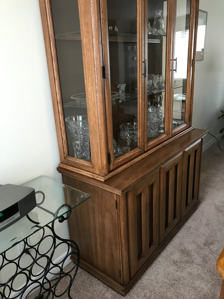 Dining Room Hutch - bottom cabinet offers secure storage