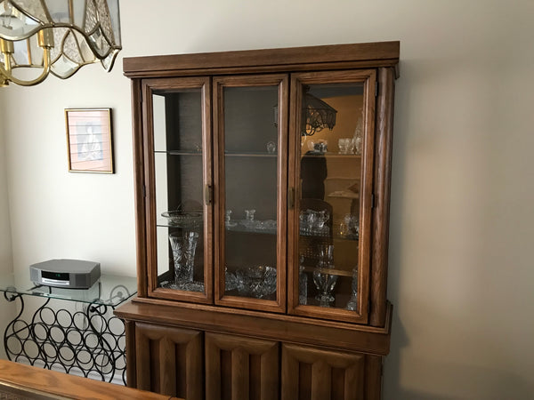 Two Piece Dining Room Hutch